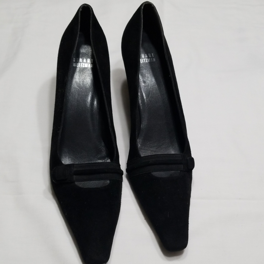 Stuart Weitzman Black suede pumps